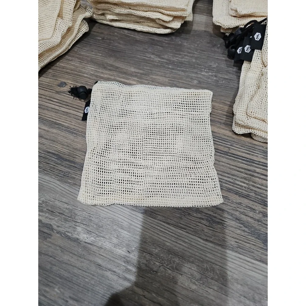Letterfolk Tile Mat Storage Bags Unisex OS Cream NEW Lot of 37 Mesh Drawstring